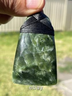 2 3/8 New Zealand MARSDEN Flower Jade RAREST Nephrite Pounamu Maori ADZE TOKI