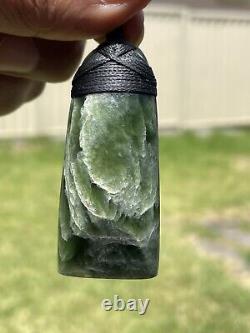 2 5/16 New Zealand MARSDEN Flower Jade SMALL Nephrite Pounamu Maori ADZE TOKI