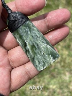 2 5/16 New Zealand MARSDEN Flower Jade SMALL Nephrite Pounamu Maori ADZE TOKI