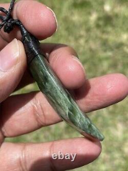 2 5/16 New Zealand MARSDEN Flower Jade SMALL Nephrite Pounamu Maori ADZE TOKI