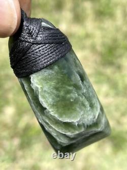 2 5/16 New Zealand MARSDEN Flower Jade SMALL Nephrite Pounamu Maori ADZE TOKI