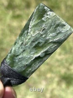 2 5/16 New Zealand MARSDEN Flower Jade SMALL Nephrite Pounamu Maori ADZE TOKI