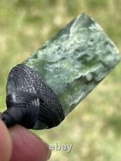 2 5/16 New Zealand MARSDEN Flower Jade SMALL Nephrite Pounamu Maori ADZE TOKI