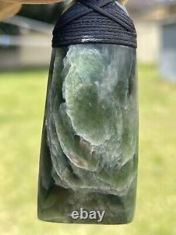 2 5/16 New Zealand MARSDEN Flower Jade SMALL Nephrite Pounamu Maori ADZE TOKI