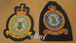 2 DEFUNCT Royal NEW ZEALAND Air Force RNZAF 75 FIGHTER Squadron PATCHES QE2 era