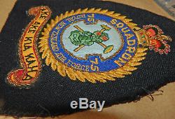 2 DEFUNCT Royal NEW ZEALAND Air Force RNZAF 75 FIGHTER Squadron PATCHES QE2 era