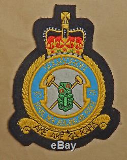 2 DEFUNCT Royal NEW ZEALAND Air Force RNZAF 75 FIGHTER Squadron PATCHES QE2 era