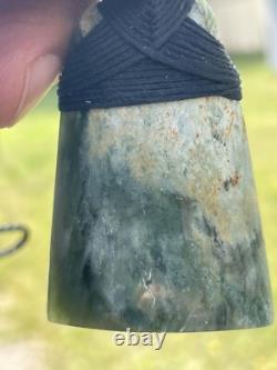 2 New Zealand MARSDEN Flower Jade SMALL Nephrite Pounamu Maori BROAD ADZE TOKI