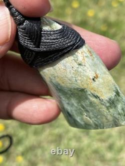 2 New Zealand MARSDEN Flower Jade SMALL Nephrite Pounamu Maori BROAD ADZE TOKI