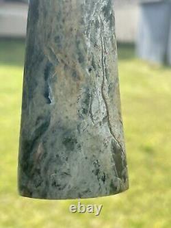 3 11/16 New Zealand MARSDEN Flower Jade RARE Nephrite Pounamu Maori ADZE TOKI