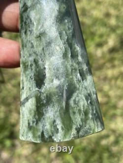 3 13/16 New Zealand MARSDEN Flower Jade RARE Nephrite Pounamu Maori ADZE TOKI 3 13/16 New Zealand MARSDEN Flower Jade RARE Nephrite Pounamu Maori ADZE TOKI