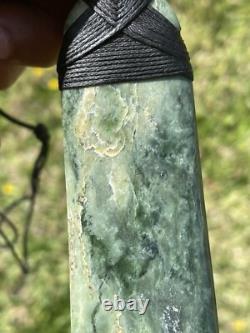 3 15/16 New Zealand MARSDEN Flower Jade RARE Nephrite Pounamu Maori ADZE TOKI