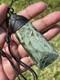 3 3/8 New Zealand MARSDEN Flower Jade SomeRED Nephrite Pounamu Maori ADZE TOKI
