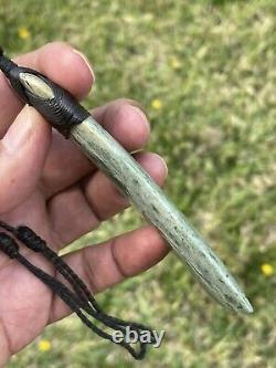 3 7/8 New Zealand MARSDEN Flower Jade RareRED Nephrite Pounamu Maori ADZE TOKI