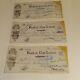 3-Antique 1933 New Zealand Cheque Bank Memorabilia AMP