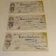 3-Antique 1933 New Zealand Cheque Bank Memorabilia AMP