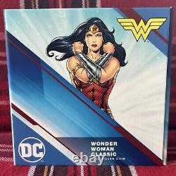 3oz Silver DC Comics Wonder Woman Coin New Zealand Mint Rare Collectible