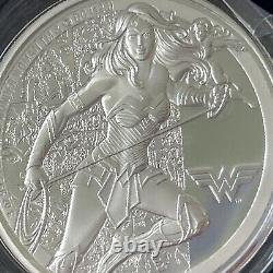 3oz Silver DC Comics Wonder Woman Coin New Zealand Mint Rare Collectible