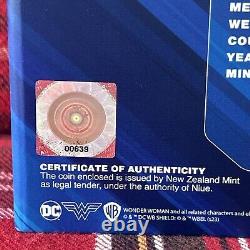 3oz Silver DC Comics Wonder Woman Coin New Zealand Mint Rare Collectible