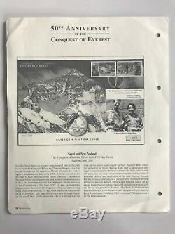 50th Anniversary First Ascent of Mount Everest FDC signed by Sir Edmund Hillary