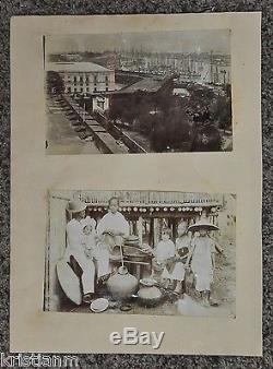 5 Large 1890s Albumen Photos of New Zealand Scenery and Native People