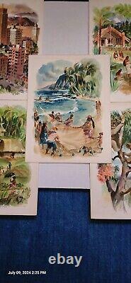 5 Vtg. MATSON CRUISE SHIP MENUS, CALIFORNIA HAWAII FIJI AUSTRALIA NEW ZEALAND