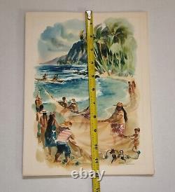 5 Vtg. MATSON CRUISE SHIP MENUS, CALIFORNIA HAWAII FIJI AUSTRALIA NEW ZEALAND