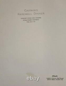 5 Vtg. MATSON CRUISE SHIP MENUS, CALIFORNIA HAWAII FIJI AUSTRALIA NEW ZEALAND