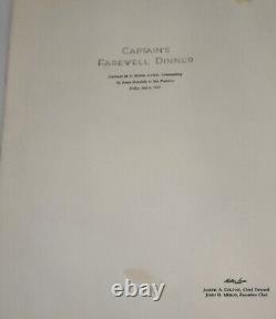 5 Vtg. MATSON CRUISE SHIP MENUS, CALIFORNIA HAWAII FIJI AUSTRALIA NEW ZEALAND