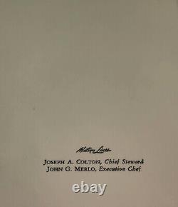 5 Vtg. MATSON CRUISE SHIP MENUS, CALIFORNIA HAWAII FIJI AUSTRALIA NEW ZEALAND