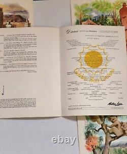 5 Vtg. MATSON CRUISE SHIP MENUS, CALIFORNIA HAWAII FIJI AUSTRALIA NEW ZEALAND