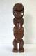 60s Vintage Maori Tiki Statue Carved Wood Paua Shell Eyes New Zealand Tribal Art