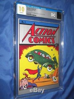 ACTION COMICS #1 CGC 10 (New Zealand Mint). 999 Fine Silver FIRST RELEASE