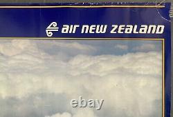 AIR NEW ZEALAND B747 AIRLINES POSTER TRAVEL 1980s VINTAGE