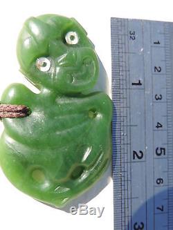 ANDREW MCGREGOR's New Zealand Maori Pounamu Nephrite Jade GREENSTONE Hei Tiki