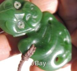 ANDREW MCGREGOR's New Zealand Maori Pounamu Nephrite Jade GREENSTONE Hei Tiki