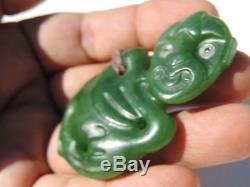 ANDREW MCGREGOR's New Zealand Maori Pounamu Nephrite Jade GREENSTONE Hei Tiki