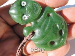 ANDREW MCGREGOR's New Zealand Maori Pounamu Nephrite Jade GREENSTONE Hei Tiki