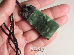 ARAHURA Dark Green Jade Greenstone Maori Toki Pounamu Nephrite New Zealand Adze