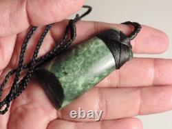 ARAHURA Dark Green Jade Greenstone Maori Toki Pounamu Nephrite New Zealand Adze