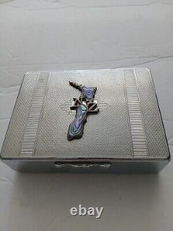 ARISTOCRAT Chromium Plate BOX New Zealand Abalone Inlay