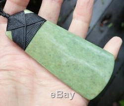 A Jenner Nz Maori Greenstone Pounamu Nephrite Rare Flower Jade 4 Hei Toki Adze