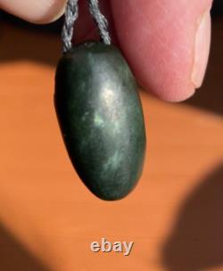 Aaron Brown Tiny Nz Maori Pounamu Greenstone Nephrite Flower Jade Ruru Owl