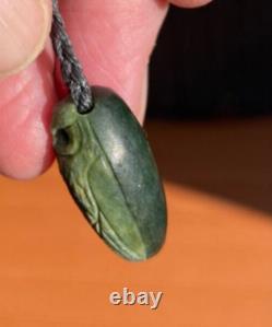 Aaron Brown Tiny Nz Maori Pounamu Greenstone Nephrite Flower Jade Ruru Owl