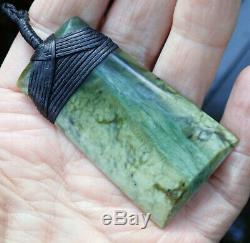 Aaron Greaves Nz Maori Greenstone Pounamu Nephrite Ultra Rare Jade Hei Toki Adze