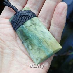 Aaron Greaves Nz Maori Greenstone Pounamu Nephrite Ultra Rare Jade Hei Toki Adze