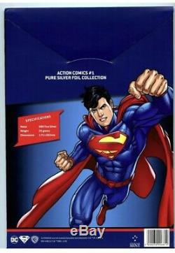Action Comics #1 (2018) DC Sealed 35g Pure Silver Foil New Zealand Mint Superman