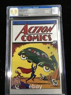 Action Comics #1 CGC 9.9 MT 35 Grams Pure Silver Foil DC Superman 1st Appearance