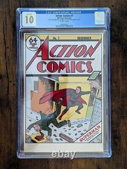 Action Comics 7 CGC 10 35g of. 999 Fine Silver Foil New Zealand Mint #7