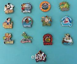 Adventures by Disney Pin Set New Zealand Rare 13 pins Complete